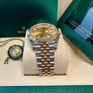 【Super Clone】RLX  Datejust 41mm 126333 Champagne Index Jubilee Steel and Yellow Gold Mens Watch