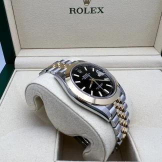 【Super Clone】RLX Datejust 41mm 126303 Black Index Jubilee 41mm Steel and Yellow Gold Mens Watch