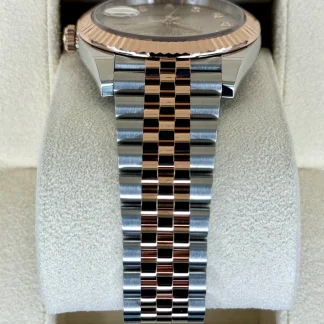 【Super Clone】RLX Datejust 41mm 126331 Sundust Diamond Jubilee Steel and Everose Gold Watch