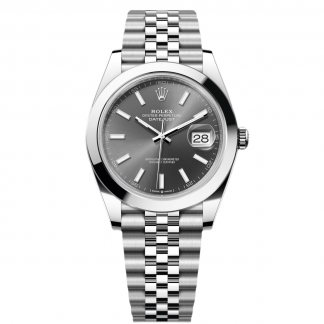 【Super Clone】RLX Datejust 41mm 126300 Slate Index Jubilee Stainless Steel Watch