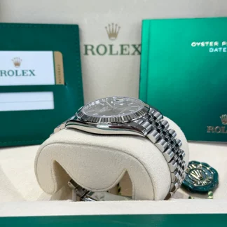 【Super Clone】RLX  Datejust 41mm 126334 Dark Rhodium Index Jubilee Stainless Steel