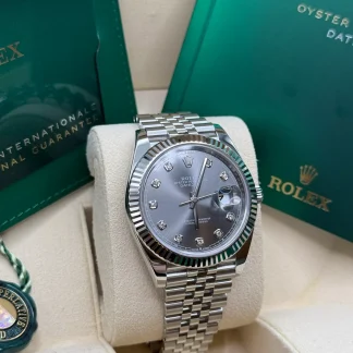 【Super Clone】RLX  Datejust 41mm 126334 Slate Diamond Jubilee Stainless Steel