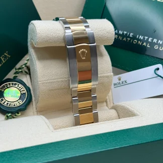 【Super Clone】RLX  Datejust 41mm 126333 Two-Tone Yellow Gold Fluted Bezel Wimbledon Dial Oyster