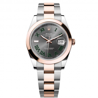 【Super Clone】RLX Datejust 41mm 126301 Sundust Slate Roman Dial Oyster Bracelet