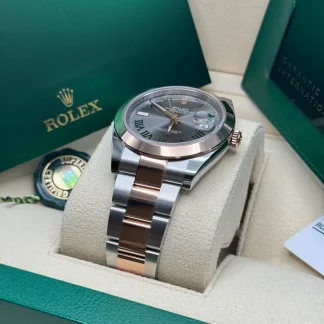 【Super Clone】RLX Datejust 41mm 126331 Oyster Band Steel and Everose Gold Men’s Watch