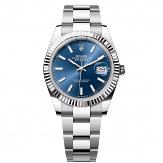 【Super Clone】RLX  Datejust 41mm 126334 Blue Index Oyster Stainless Steel Men’s Watch