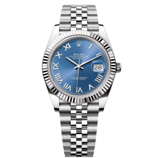 【Super Clone】RLX  Datejust 41mm 126334 Blue Roman Oyster Stainless Steel Men’s Watch