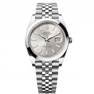 【Super Clone】RLX Datejust 41mm 126300 Silver Index Jubilee Stainless Steel Watch