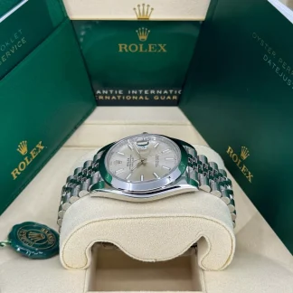 【Super Clone】RLX Datejust 41mm 126300 Silver Index Jubilee Stainless Steel Watch