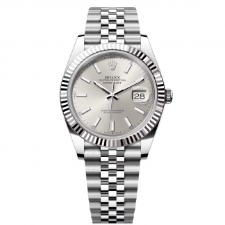 【Super Clone】RLX  Datejust 41mm 126334 Silver Index Jubilee Stainless Steel Mens Watch