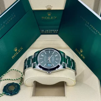 【Super Clone】RLX Datejust 41mm 126300 Mint Green Dial Stainless Steel Oyster Bracelet Watch