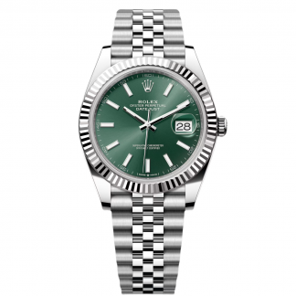 【Super Clone】RLX  Datejust 41mm Mint Green Dial Jubilee Bracelet Watch - 126334