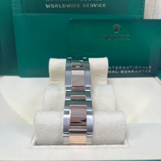 【Super Clone】RLX Datejust 41mm 126331 Datejust Chocolate Diamond Oyster Steel and Everose Gold Watch