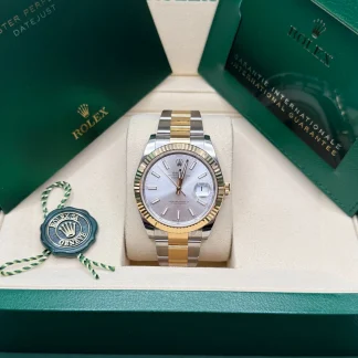 【Super Clone】RLX  Datejust 41mm 126333 Silver Index Oyster Steel and Yellow Gold Mens Watch