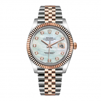 【Super Clone】RLX Datejust 41mm 126331 MOP Diamond Jubilee Steel and Rose Gold Watch