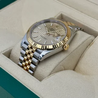 【Super Clone】RLX  Datejust 41mm Swiss Replica Watch | Two Tone Jubilee Bracele Champagne Fluted Dial Ref 126333