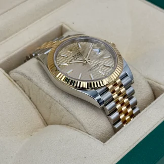 【Super Clone】RLX  Datejust 41mm Swiss Replica Watch | Two Tone Jubilee Bracele Champagne Fluted Dial Ref 126333