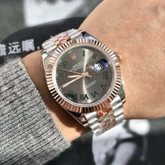 【Super Clone】Rolex  Double-Headed Datejust Series ?? 41mm Rose Gold Datejust