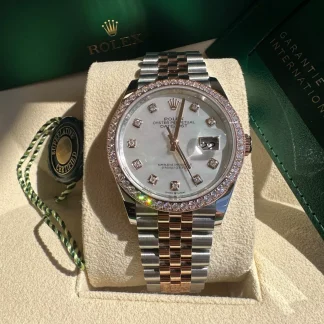 【Super Clone】RLX  Datejust 36mm 126281 Mother-of-Pearl Dial Jubilee Bracelet