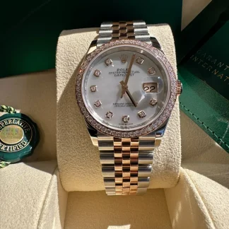 【Super Clone】RLX  Datejust 36mm 126281 Mother-of-Pearl Dial Jubilee Bracelet