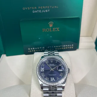 【Super Clone】RLX  Datejust 36mm 126284 Aubergine Dial Jubilee Bracelet
