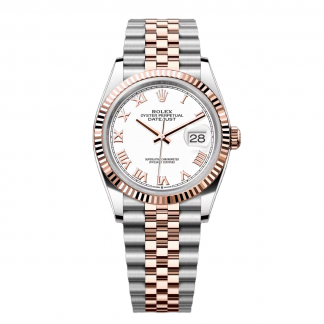 【Super Clone】RLX  Datejust 36mm 126231 White Dial Oyster Bracelet