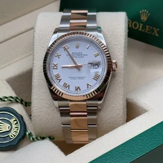 【Super Clone】RLX  Datejust 36mm 126231 White Dial Oyster Bracelet