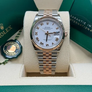 【Super Clone】RLX  Datejust 36mm 126231 White Dial Oyster Bracelet