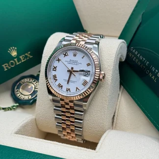 【Super Clone】RLX  Datejust 36mm 126231 White Dial Oyster Bracelet