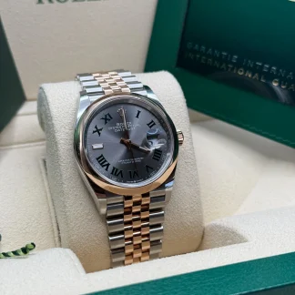 【Super Clone】RLX  Datejust 36mm 126201 Slate Dial Jubilee Bracelet Watch