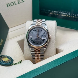 【Super Clone】RLX  Datejust 36mm 126201 Slate Dial Jubilee Bracelet Watch