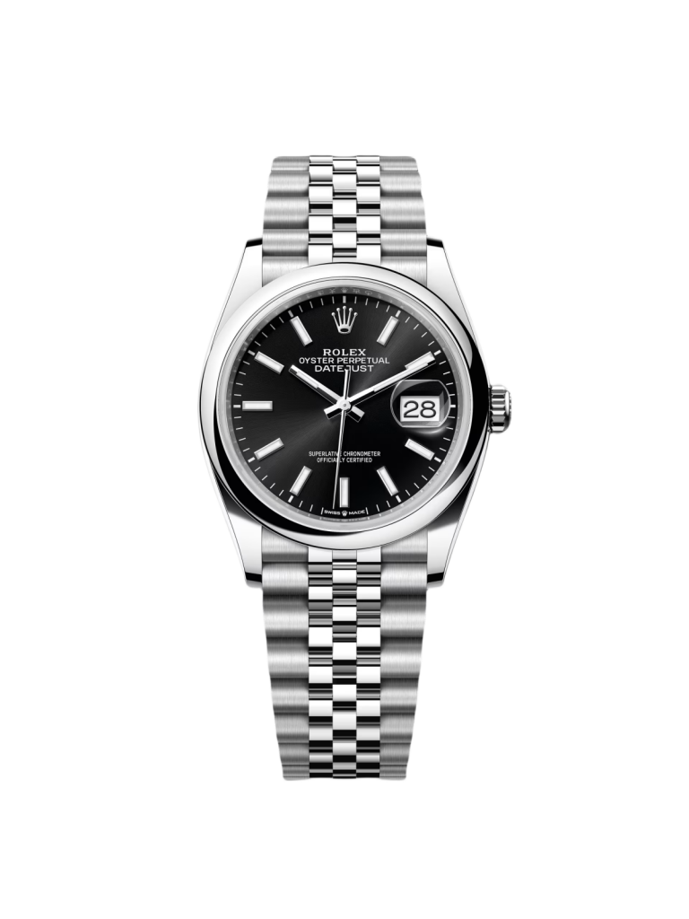 【Super Clone】RLX  Datejust 36mm 126200 Stainless Steel Black Dial Jubilee Watch