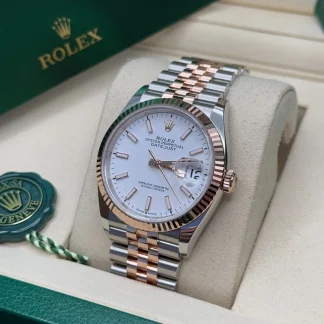 【Super Clone】RLX  Datejust 36mm 126231 White Dial Jubilee Bracelet