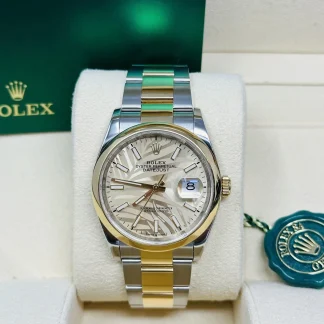 【Super Clone】RLX  Datejust 36mm 126203 Golden Dial Domed Bezel Oyster Bracelet