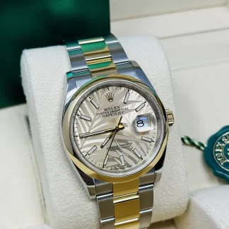 【Super Clone】RLX  Datejust 36mm 126203 Golden Dial Domed Bezel Oyster Bracelet
