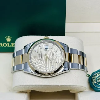 【Super Clone】RLX  Datejust 36mm 126203 Golden Dial Domed Bezel Oyster Bracelet