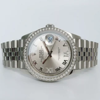 【Super Clone】RLX  Datejust 36mm 126284 Silver Dial Jubilee Bracelet