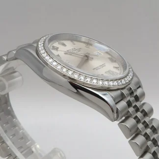 【Super Clone】RLX  Datejust 36mm 126284 Silver Dial Jubilee Bracelet