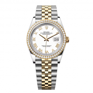 【Super Clone】RLX  Datejust 36mm 126283 White Dial Jubilee Bracelet Watch