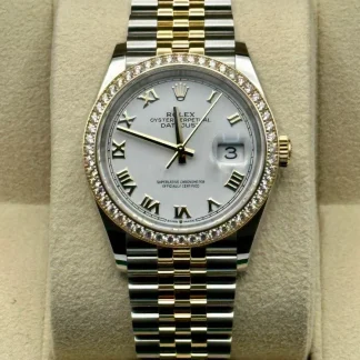 【Super Clone】RLX  Datejust 36mm 126283 White Dial Jubilee Bracelet Watch