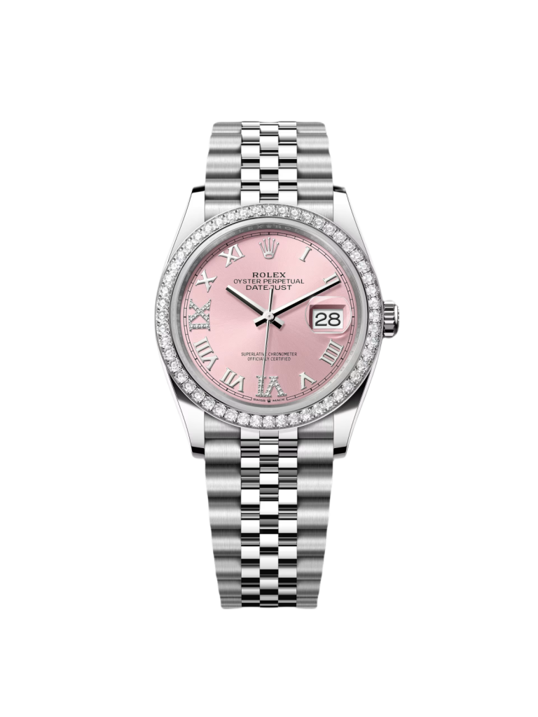 【Super Clone】RLX  Datejust 36mm 126284 Pink Dial Jubilee Bracelet