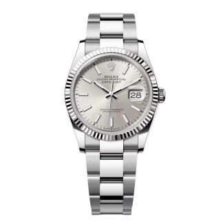 【Super Clone】RLX  Datejust 36mm 126234 Silver Index Dial Oyster Stainless Steel