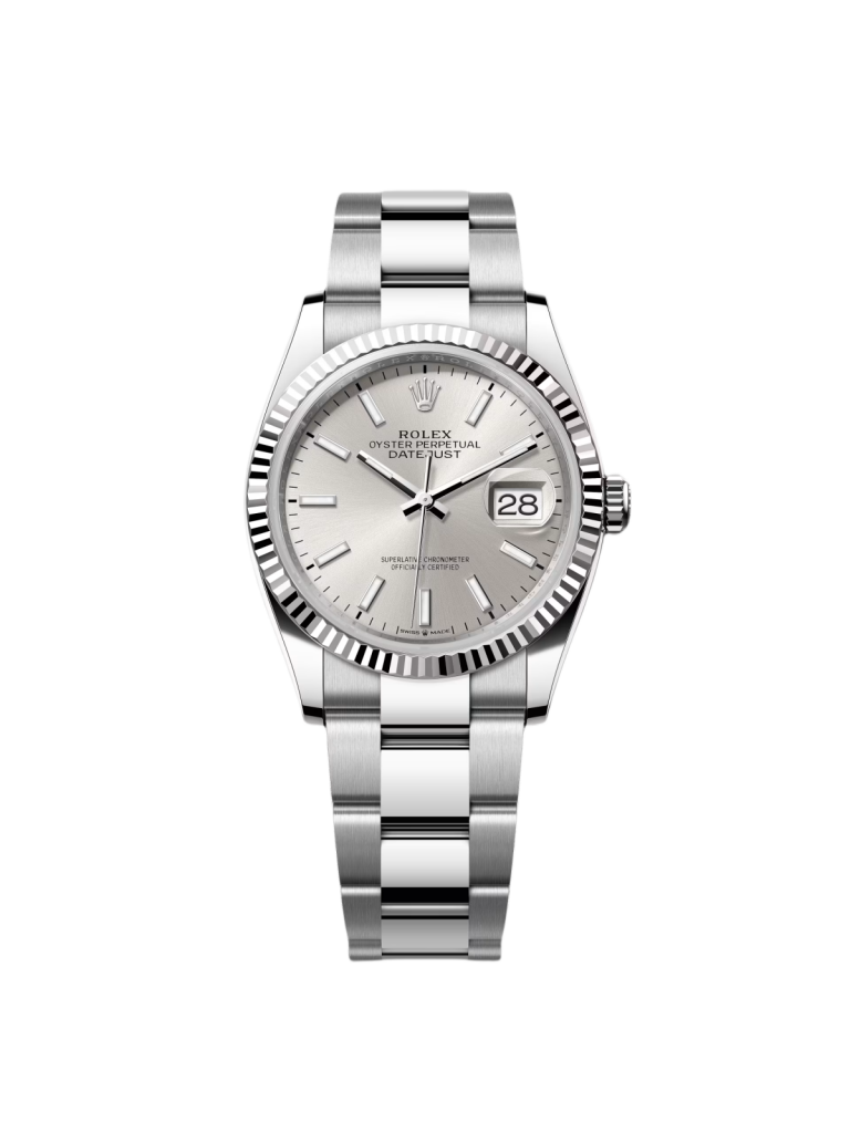 【Super Clone】RLX  Datejust 36mm 126234 Silver Index Dial Oyster Stainless Steel