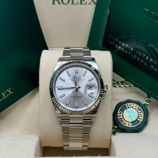 【Super Clone】RLX  Datejust 36mm 126234 Silver Index Dial Oyster Stainless Steel