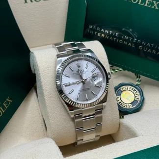 【Super Clone】RLX  Datejust 36mm 126234 Silver Index Dial Oyster Stainless Steel