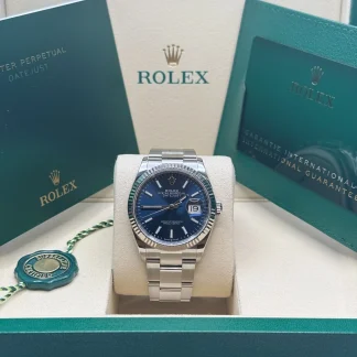 【Super Clone】RLX  Datejust 36mm 126234 Blue Index Dial 36mm Oyster Stainless Steel