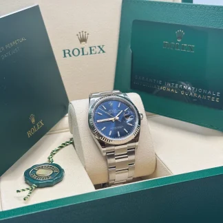 【Super Clone】RLX  Datejust 36mm 126234 Blue Index Dial 36mm Oyster Stainless Steel
