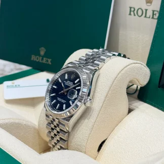 【Super Clone】RLX  Datejust 36mm 126234 Blue Fluted Motif Dial Jubilee Bracelet