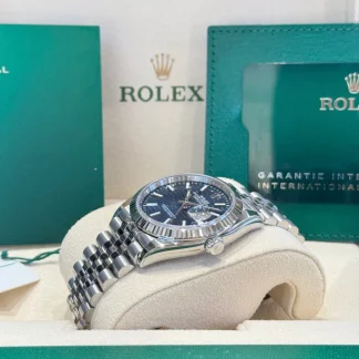 【Super Clone】RLX  Datejust 36mm 126234 Blue Fluted Motif Dial Jubilee Bracelet