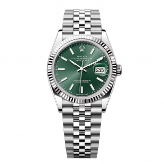 【Super Clone】RLX  Datejust 36mm 126234 Mint Green Dial Jubilee Bracelet Watch